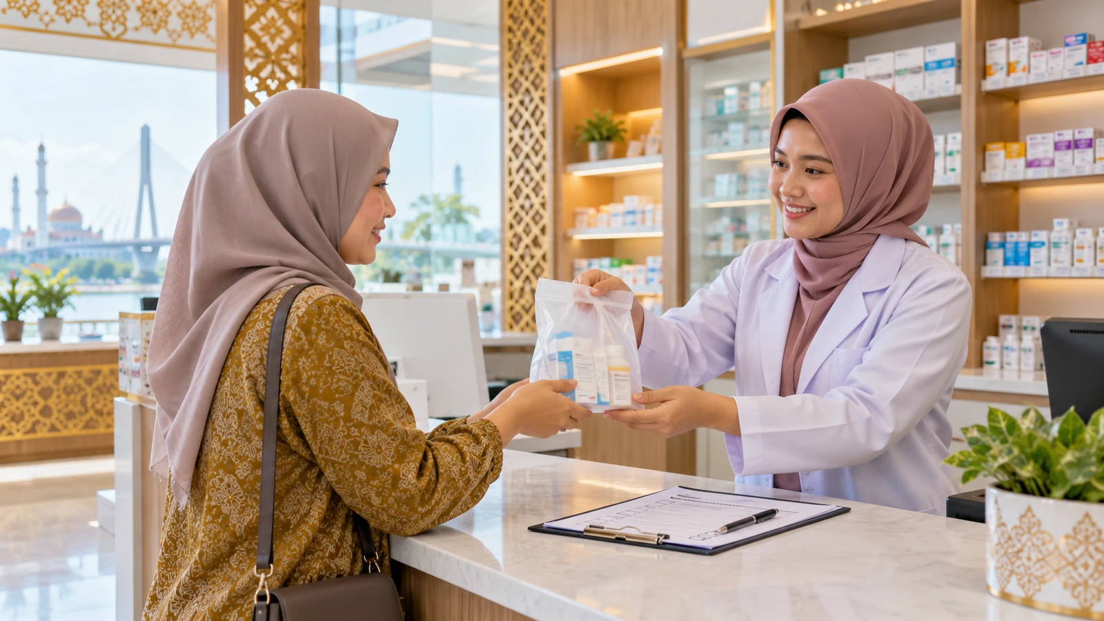 Cara mengambil obat Program Rujuk Balik di apotek dengan checklist proses